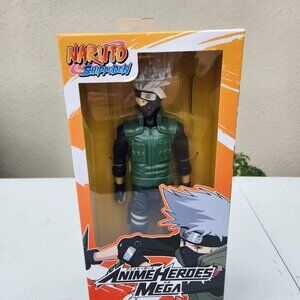 NEW ANIME HEROES MEGA NARUTO KAKASHI 12" Action Figure Doll Toy Collectible Bran